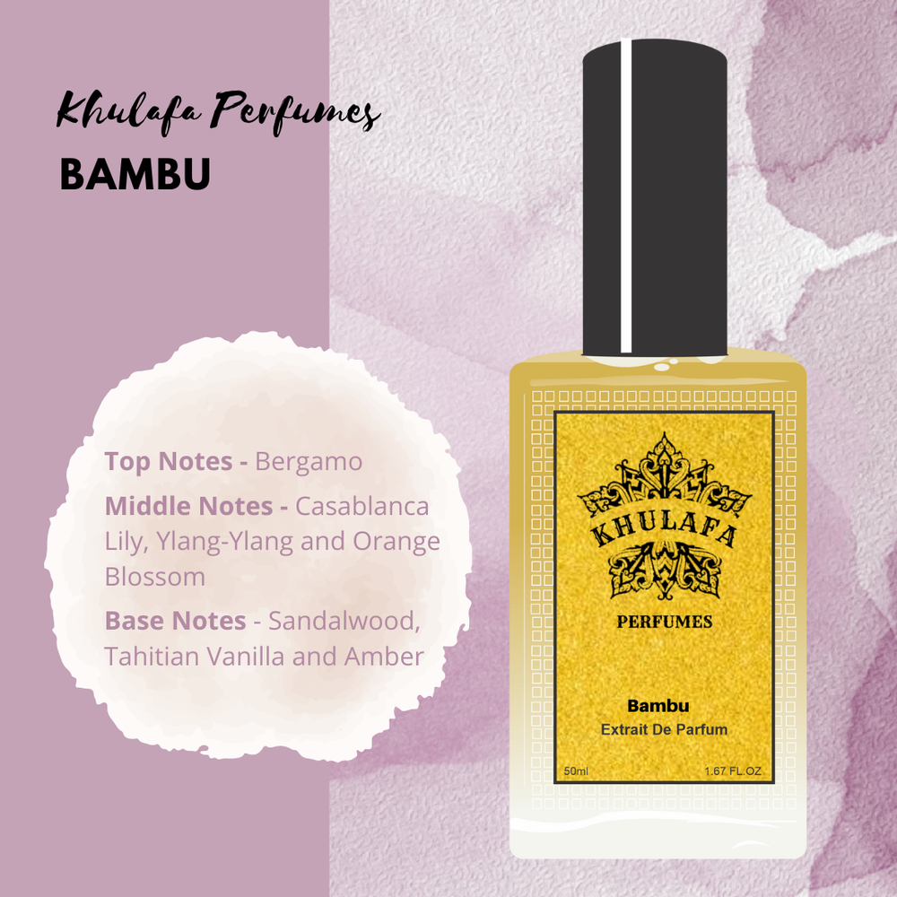Khulafa Perfumes Bambu Woman’s Perfume spray bottle